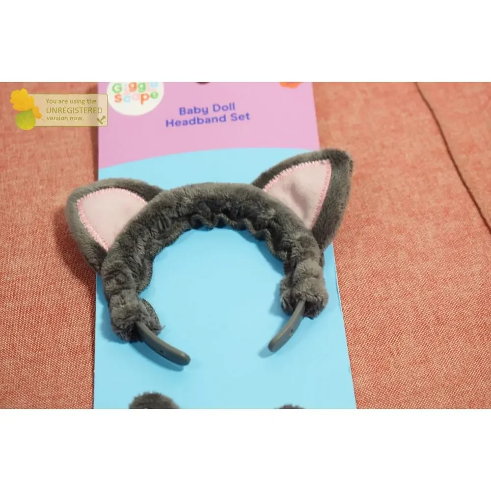 Gigglescape Baby Doll Cat Headband Set